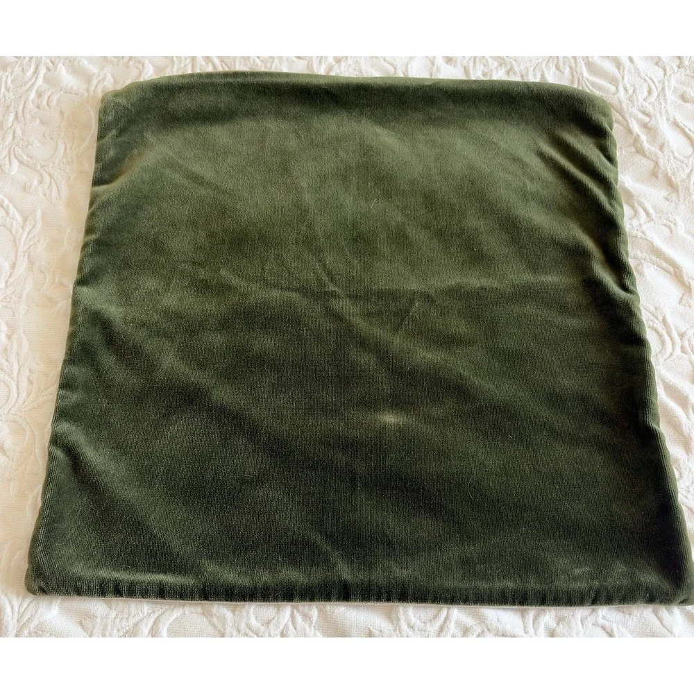 POTTERY BARN VELVET LINEN COTTON PILLOW COVER 18
